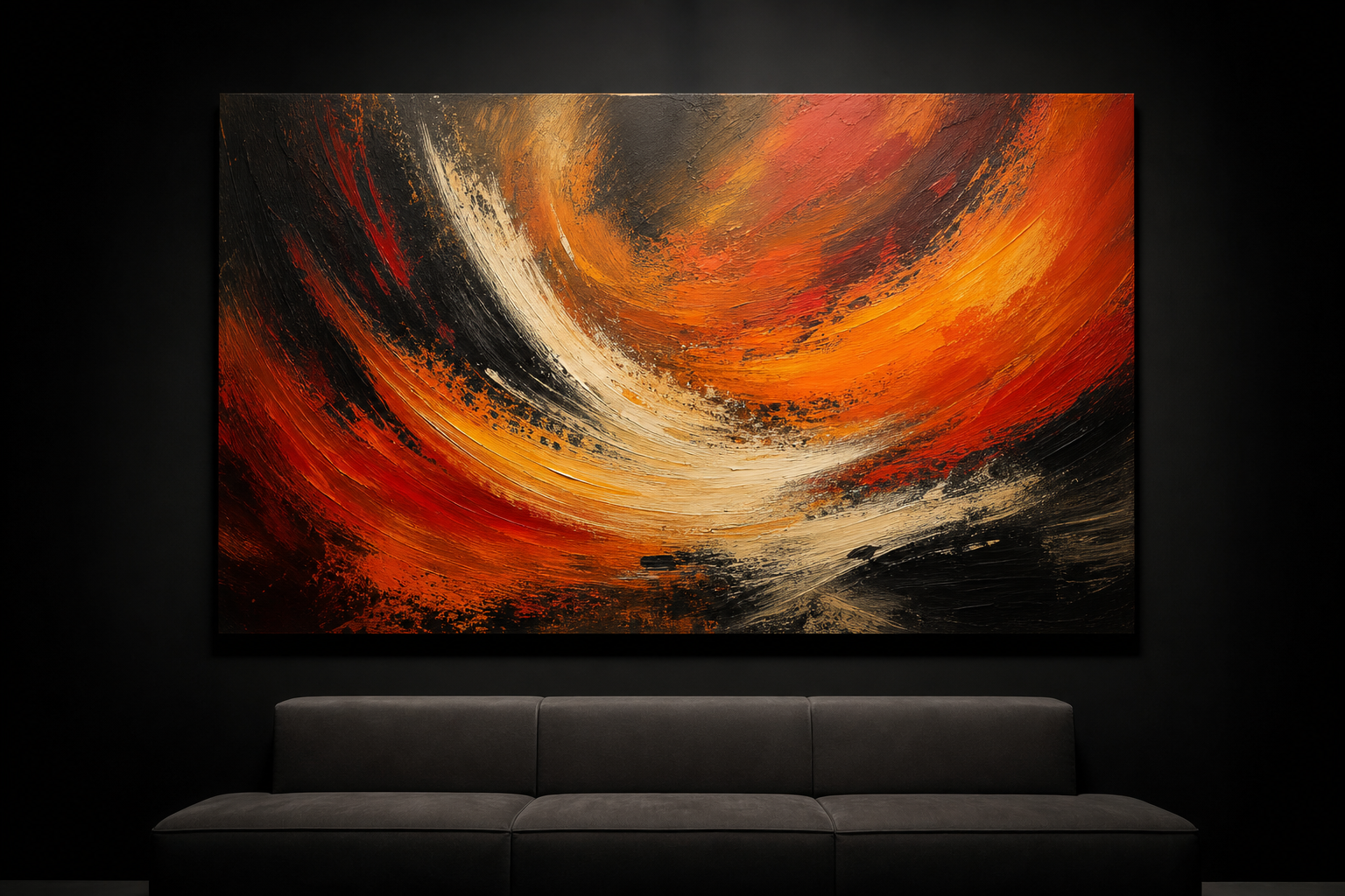 Vibrant, oil-textured abstracts sold one of one. Instant print file, certificate of sole ownership in your name, €90–€250.